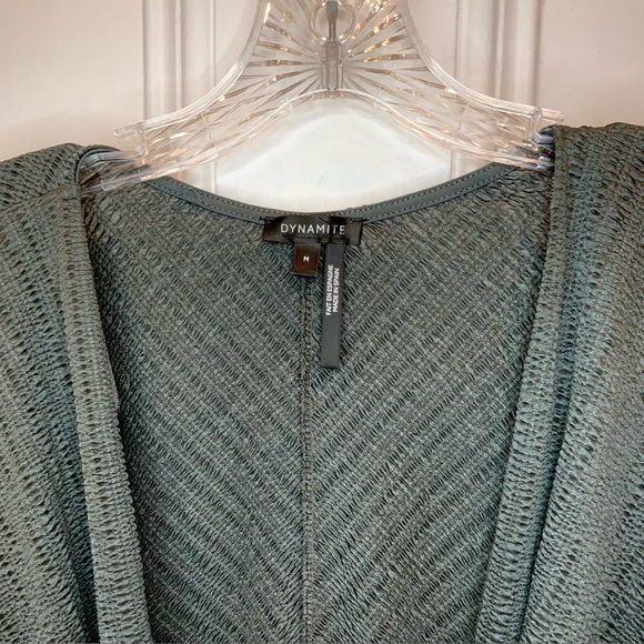 Dynamite Deep V Long Sleeve Body Suit - Size M - Picture 3 of 4